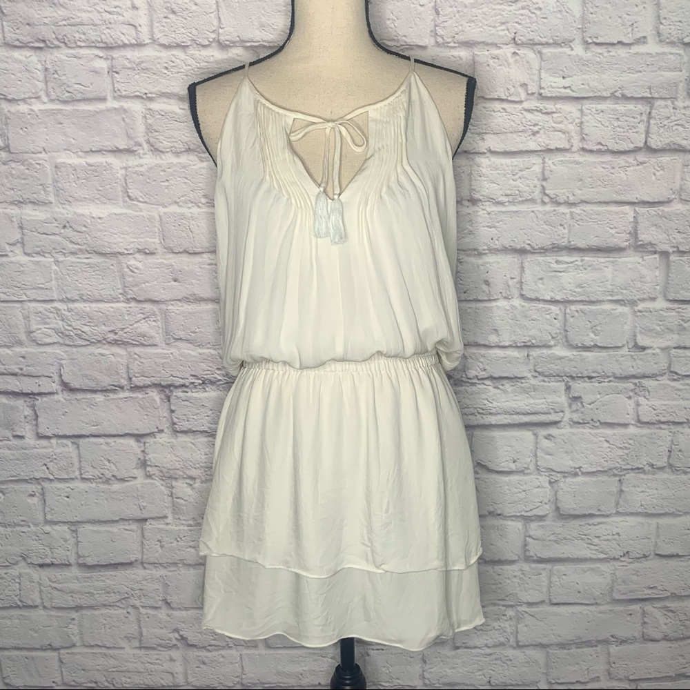 2/$15 Joie White Mini Dress - Picture 2 of 11